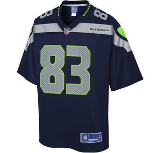 David Moore Seattle Seahawks Pro Line Team Color Player Jersey – College Navy 2018/2019