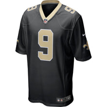 Load image into Gallery viewer, New Orleans Saints Drew Brees Black Jersey 2018 - 2019