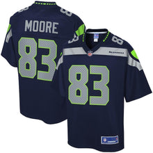 Load image into Gallery viewer, David Moore Seattle Seahawks Pro Line Team Color Player Jersey – College Navy 2018/2019