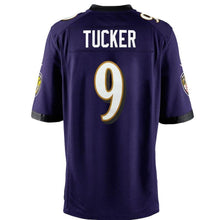 Load image into Gallery viewer, Justin Tucker Baltimore Ravens Game Jersey - Purple 2018/2019