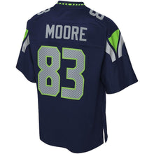 Load image into Gallery viewer, David Moore Seattle Seahawks Pro Line Team Color Player Jersey – College Navy 2018/2019