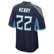 Load image into Gallery viewer, Derrick Henry Tennessee Titans New Game Jersey – Navy 2018/2019