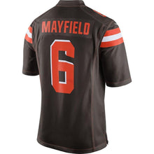 Load image into Gallery viewer, Baker Mayfield Cleveland Browns Draft First Round Pick Game Jersey – Brown 2018/2019