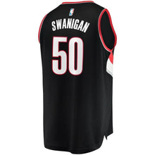 Load image into Gallery viewer, Portland Trail Blazers Caleb Swanigan Branded Youth Fast Break Player Jersey - Icon Edition - Black 2018/2019