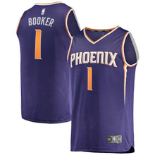 Load image into Gallery viewer, Devin Booker Phoenix Suns Branded Youth Fast Break Jersey Purple - Icon Edition 2018/2019