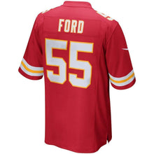 Load image into Gallery viewer, Dee Ford Kansas City Chiefs Game Jersey - Red