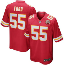 Load image into Gallery viewer, Dee Ford Kansas City Chiefs Game Jersey - Red