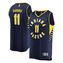 Load image into Gallery viewer, Indiana Pacers Domantas Sabonis Branded Youth Fast Break Player Jersey - Icon Edition - Navy 2018/2019