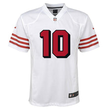 Load image into Gallery viewer, Jimmy Garoppolo San Francisco 49ers Youth Color Rush Player Game Jersey – White 2018/2019