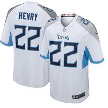 Load image into Gallery viewer, Derrick Henry Tennessee Titans New Game Jersey – White 2018/2019