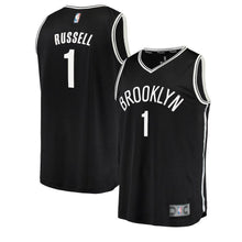 Load image into Gallery viewer, D&#39;Angelo Russell Brooklyn Nets Branded Youth Fast Break Jersey Black - Icon Edition 2018/2019