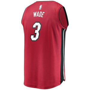 Dwyane Wade Miami Heat Branded Youth Fast Break Jersey - Statement Edition – Maroon 2018/2019