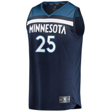Load image into Gallery viewer, Derrick Rose Minnesota Timberwolves Branded Youth Fast Break Player Jersey - Icon Edition - Navy 2018/2019