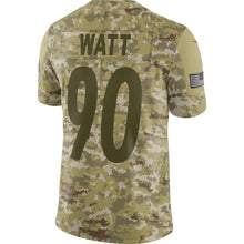 Load image into Gallery viewer, T.J. Watt Pittsburgh Steelers Salute to Service Limited Jersey – Camo 2018/2019