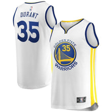 Load image into Gallery viewer, Kevin Durant Golden State Warriors Branded Youth Fast Break Jersey White - Association Edition 2018/2019