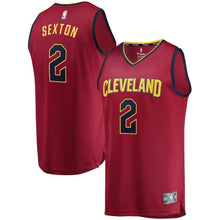 Load image into Gallery viewer, Collin Sexton Cleveland Cavaliers Branded Fast Break Jersey Wine - Icon Edition