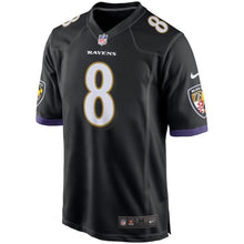 Load image into Gallery viewer, Lamar Jackson Baltimore Ravens Draft Pick Game Jersey – Black 2018/2019