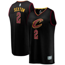 Load image into Gallery viewer, Collin Sexton Cleveland Cavaliers Branded Youth Fast Break Jersey - Statement Edition – Black 2018/2019