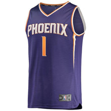Load image into Gallery viewer, Devin Booker Phoenix Suns Branded Youth Fast Break Jersey Purple - Icon Edition 2018/2019