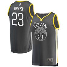 Load image into Gallery viewer, Draymond Green Golden State Warriors Branded Youth Fast Break Jersey Black - Statement Edition 2018/2019