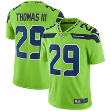 Load image into Gallery viewer, Earl Thomas Seattle Seahawks Vapor Untouchable Color Rush Limited Player Jersey - Neon Green 2018/2019