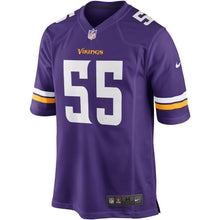 Load image into Gallery viewer, Anthony Barr Minnesota Vikings Game Jersey - Purple 2018/2019