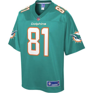 Durham Smythe Miami Dolphins Pro Line Player Jersey – Aqua 2018/2019