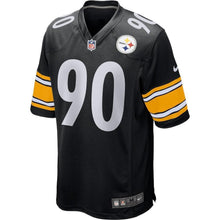 Load image into Gallery viewer, T.J. Watt Pittsburgh Steelers Game Jersey - Black 2018/2019