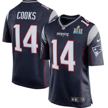 Load image into Gallery viewer, Brandin Cooks New England Patriots Navy Super Bowl LII Bound Game Jersey 2019