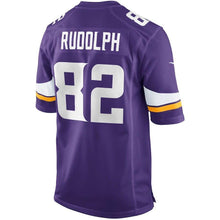 Load image into Gallery viewer, Kyle Rudolph Minnesota Vikings Game Jersey - Purple 2018/2019