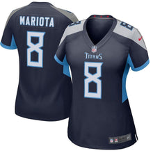 Load image into Gallery viewer, Marcus Mariota Tennessee Titans Women's New Game Jersey – Navy 2018/2019