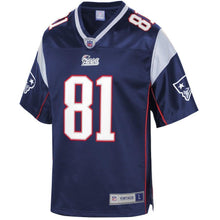 Load image into Gallery viewer, Randy Moss New England Patriots Pro Line Retired Player Jersey – Navy 2018/2019