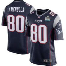 Load image into Gallery viewer, Danny Amendola New England Patriots Navy Super Bowl LII Bound Game Jersey 2019