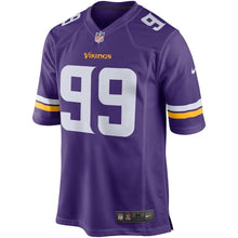 Load image into Gallery viewer, Danielle Hunter Minnesota Vikings Draft Game Jersey - Purple 2018/2019