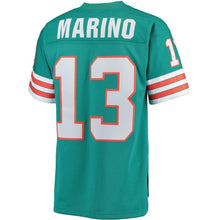 Load image into Gallery viewer, Dan Marino Miami Dolphins Mitchell &amp; Ness Retired Player Vintage Jersey - Aqua 2018/2019