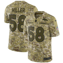 Load image into Gallery viewer, Denver Broncos Von Miller Camo Jersey 2018 - 2019