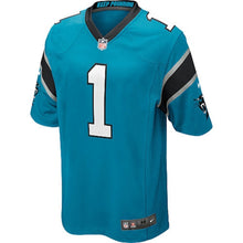 Load image into Gallery viewer, Carolina Panthers Cam Newton Blue Jersey 2018 - 2019