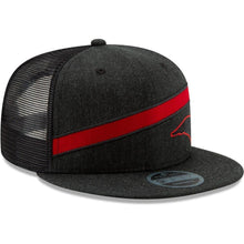 Load image into Gallery viewer, New Era New England Patriots Heathered Black Label Scale Trucker 9FIFTY Adjustable Snapback Hat