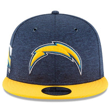 Load image into Gallery viewer, New Era Los Angeles Chargers Navy/Gold 2018 NFL Sideline Home Official 9FIFTY Snapback Adjustable Hat