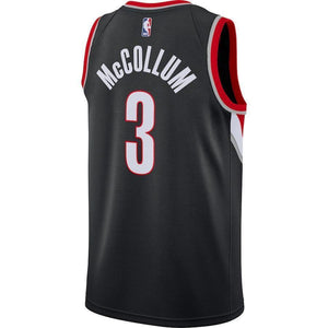 C.J. McCollum Portland Trail Blazers Black Swingman Jersey 2018 - 2019