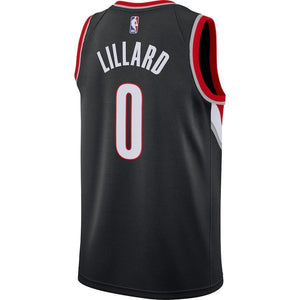 Damian Lillard Portland Trail Blazers Black Swingman Jersey 2018 - 2019