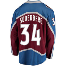 Load image into Gallery viewer, Carl Soderberg Colorado Avalanche Player Swingman Jersey