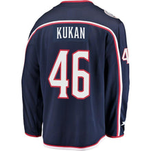 Load image into Gallery viewer, Dean Kukan Columbus Blue Jackets Player Swingman Jersey