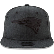 Load image into Gallery viewer, New Era New England Patriots Heathered Black Total Tone Snap 9FIFTY Adjustable Hat