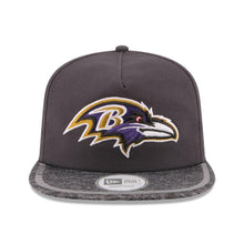 Load image into Gallery viewer, New Era Baltimore Ravens Gray On Field Training Camp A-Frame Adjustable Hat