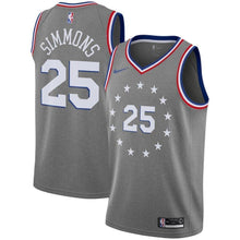 Load image into Gallery viewer, Ben Simmons Philadelphia 76ers Gray Swingman City Edition Jersey 2018 - 2019