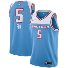 Load image into Gallery viewer, De&#39;Aaron Fox Sacramento Kings Blue Swingman City Edition Jersey 2018 - 2019