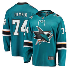 Load image into Gallery viewer, Dylan DeMelo San Jose Sharks Player Swingman Jersey