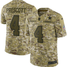 Load image into Gallery viewer, Dallas Cowboys Dak Prescott Camo Jersey 2018 - 2019