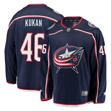 Load image into Gallery viewer, Dean Kukan Columbus Blue Jackets Player Swingman Jersey